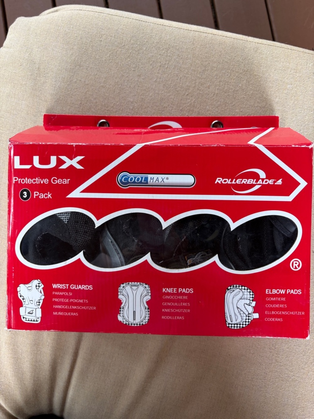 Lux Protective Gear Set - Red and Black